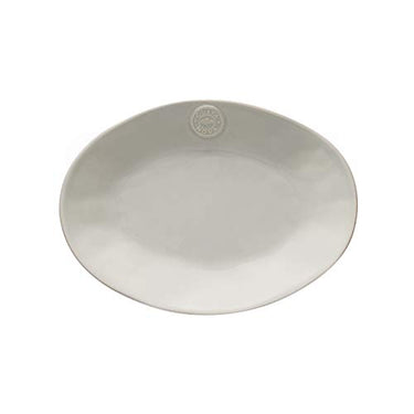 Costa Nova, Nova Kollektion, Steinzeug Geschirr, Platte, oval, sandgrau, 30 cm im Sale